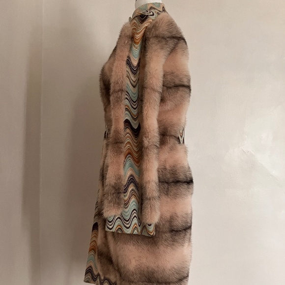 VERY RARE VINTAGE MISSONI Mink and Wool Coat - Picture 15 of 16